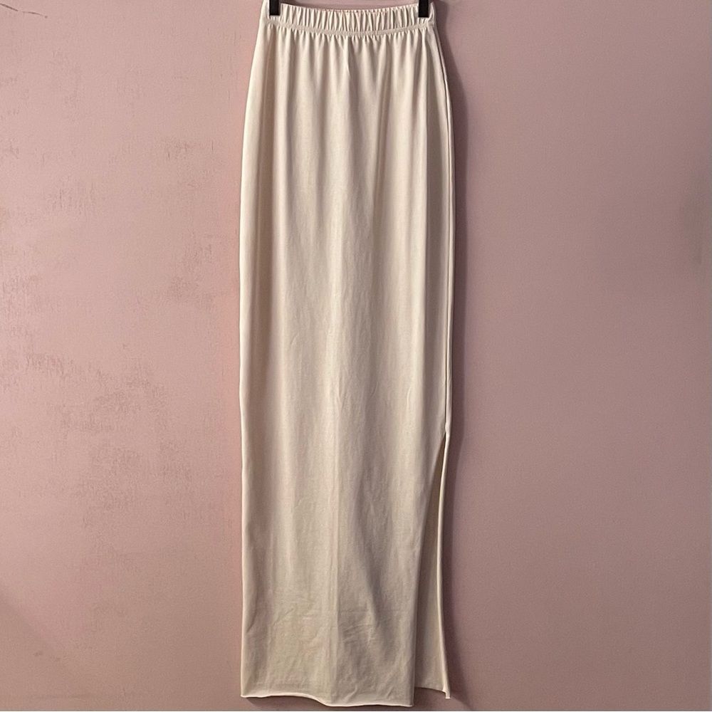 Naked Wardrobe Nude Bodycon Maxi Skirt Size XS EUC